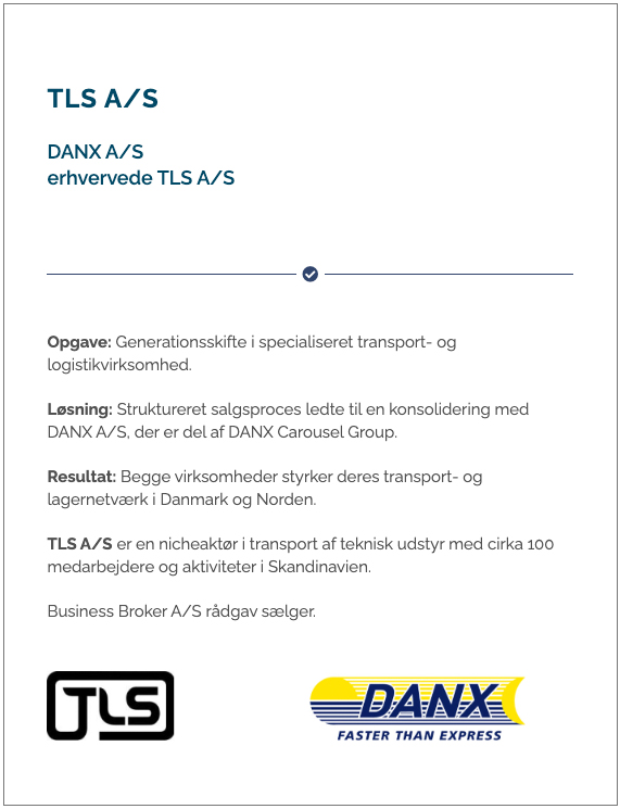 Transportselskabet TLS solgt til Danx Carousel